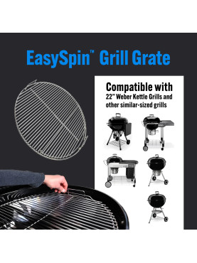 Решетка Slow ‘N Sear EasySpin для грилей 57 см с откидной створкой